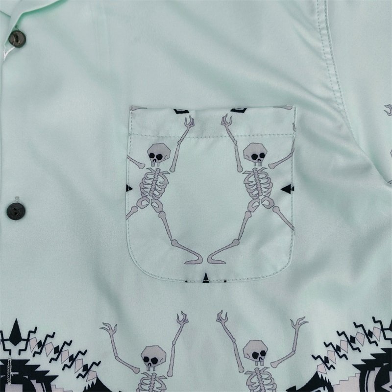 Рубашка Wacko Maria Spider "Blue" фото № 5