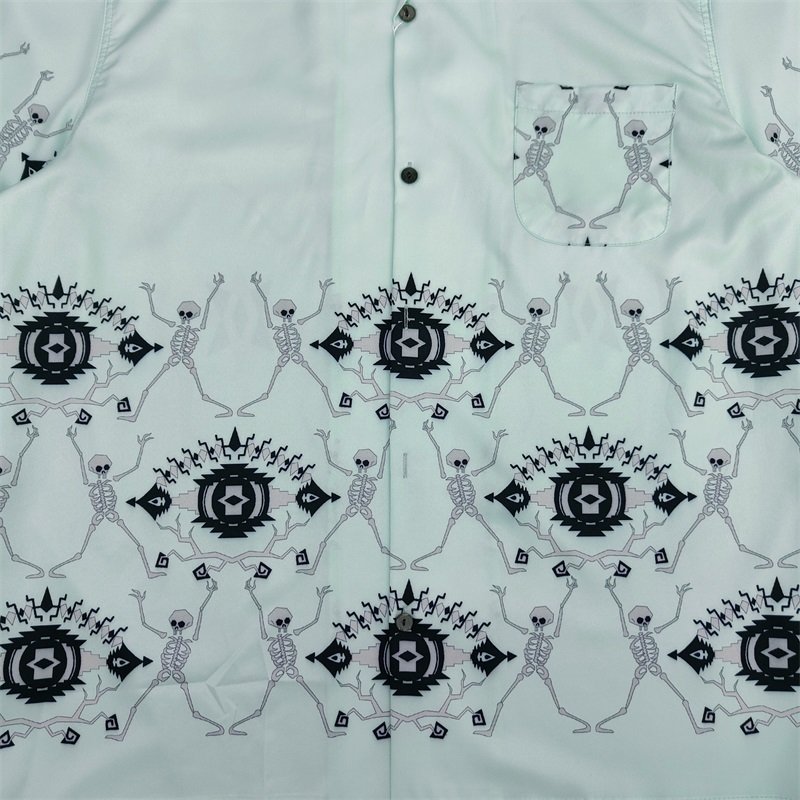 Рубашка Wacko Maria Spider "Blue" фото № 6