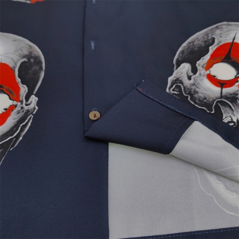 Рубашка Wacko Maria Evil Spirits "Blue" фото № 4