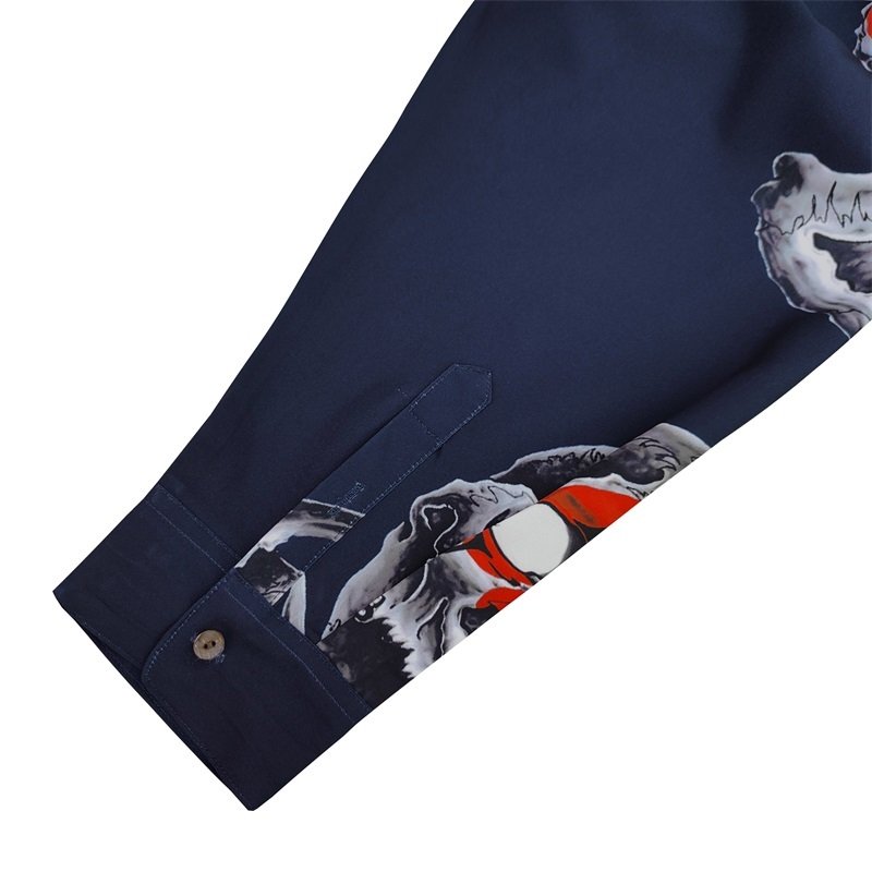 Рубашка Wacko Maria Evil Spirits "Blue" фото № 8