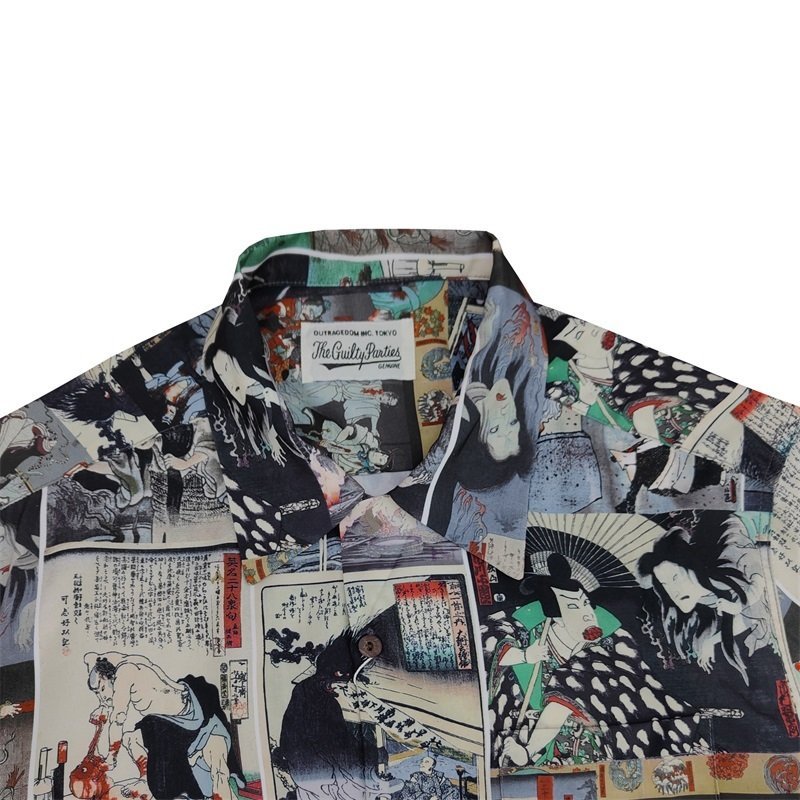 Рубашка Wacko Maria Horrors "Brown/Green" фото № 2