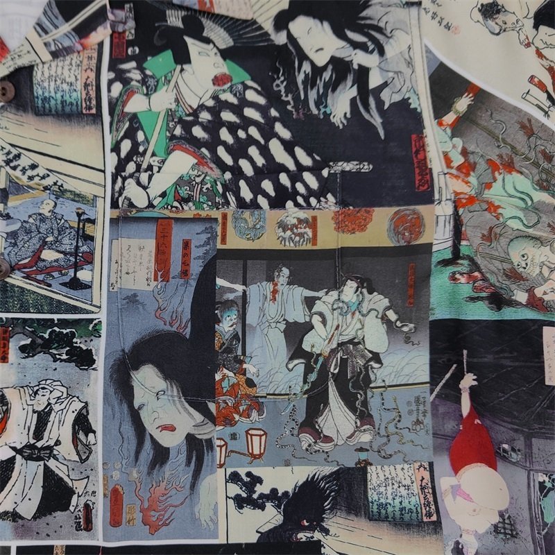 Рубашка Wacko Maria Horrors "Brown/Green" фото № 3