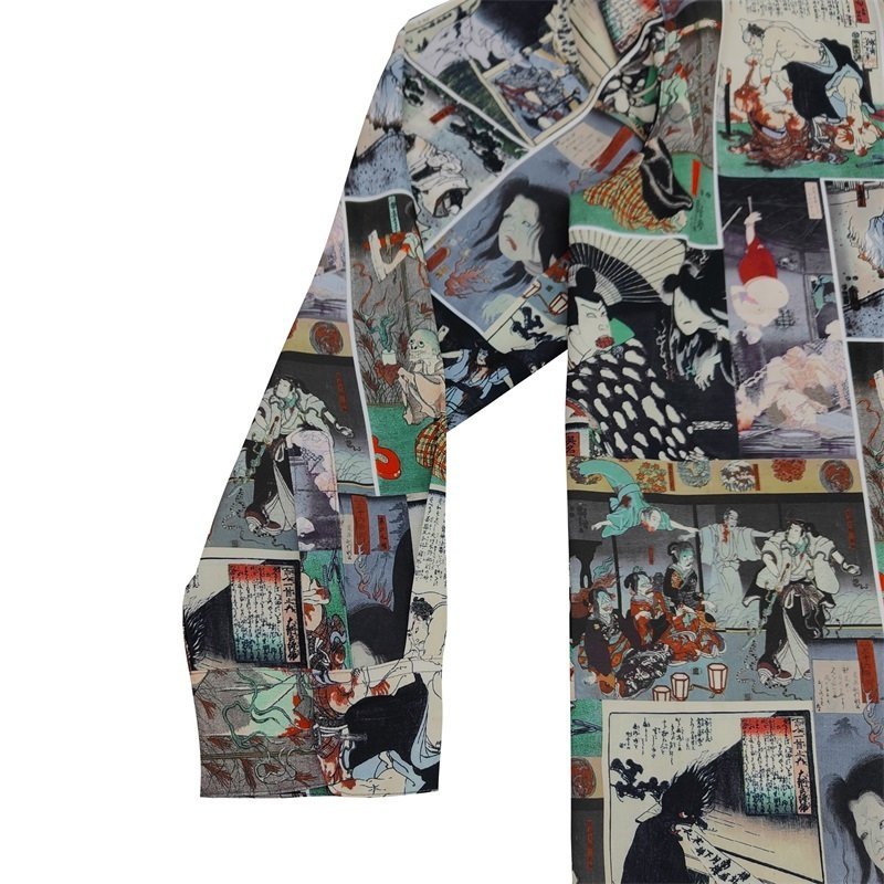 Рубашка Wacko Maria Horrors "Brown/Green" фото № 6