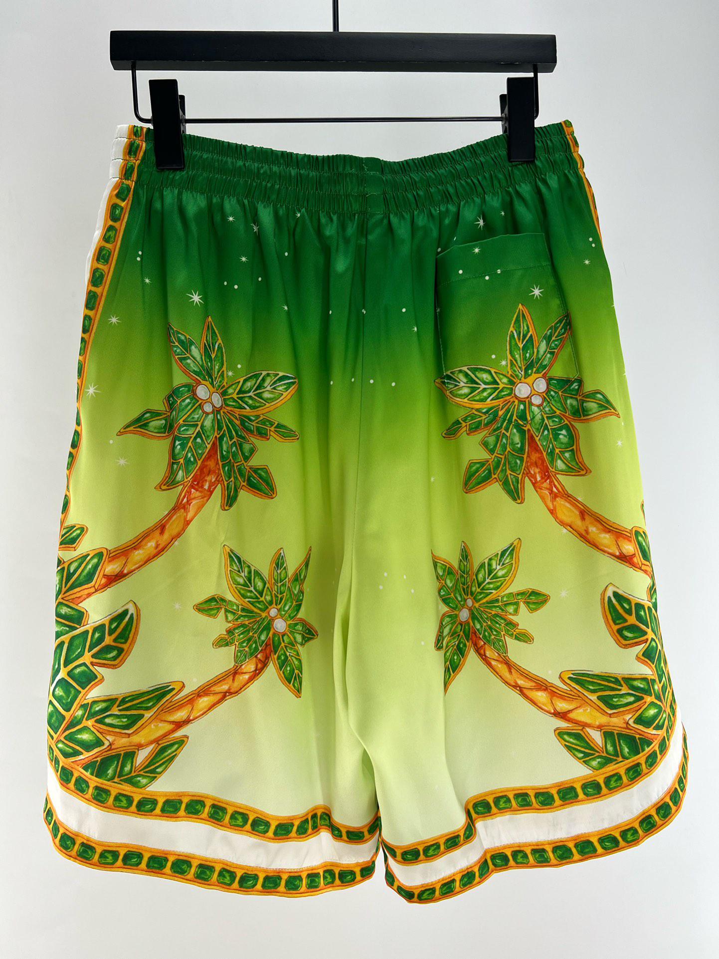 Шорты Casablanca Palms Trees Plants "Green" фото № 3
