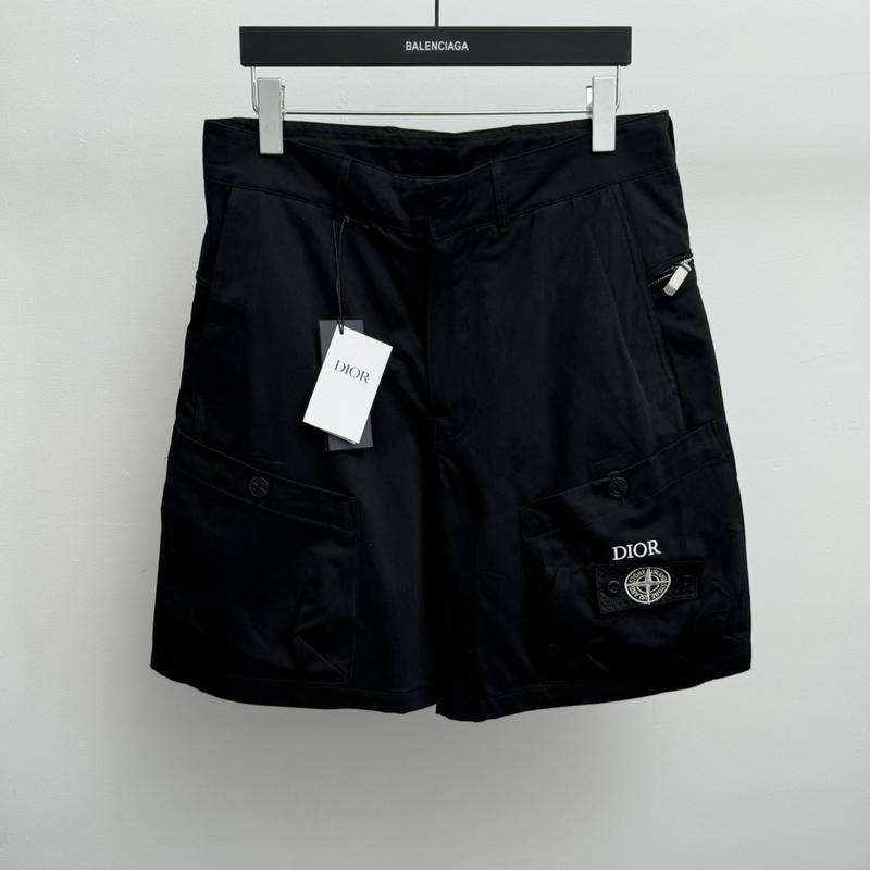 Шорты Stone Island x Christian Dior Black Embroired Frontside Print Compass "Black" фото № 2