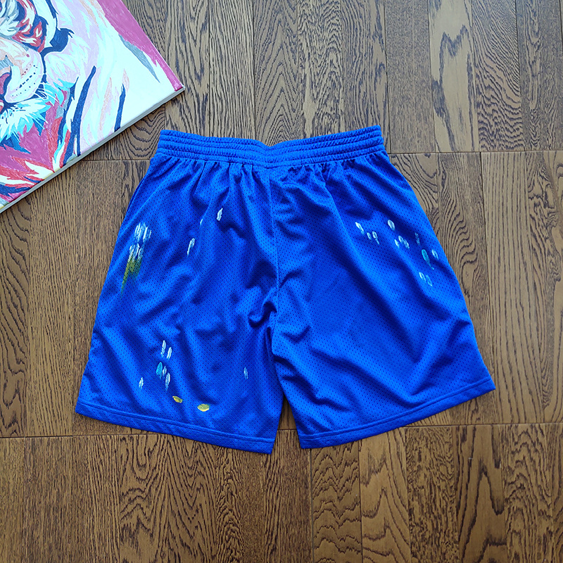 Шорты Gallery Dept Stained With Paint "Blue" фото № 7