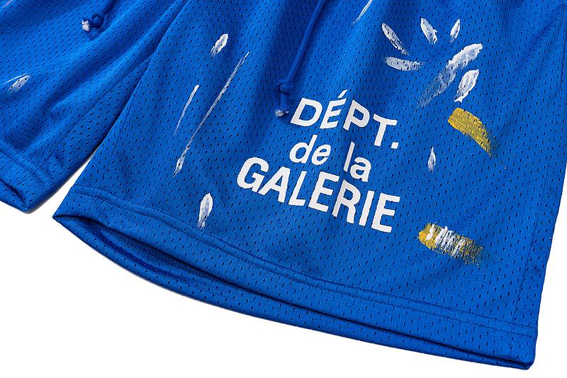 Шорты Gallery Dept Stained With Paint "Blue" фото № 8