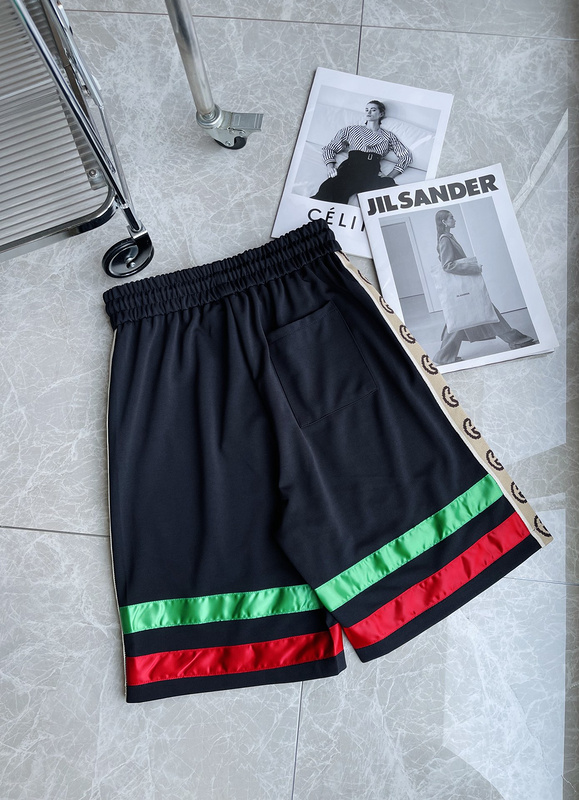 Шорты Gucci Branded Stripes "Black" фото № 6