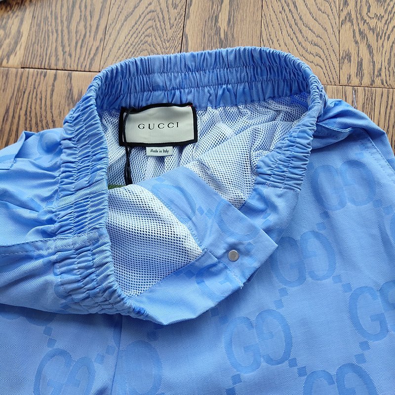 Шорты Gucci Emblem Three Cats "Blue" фото № 9