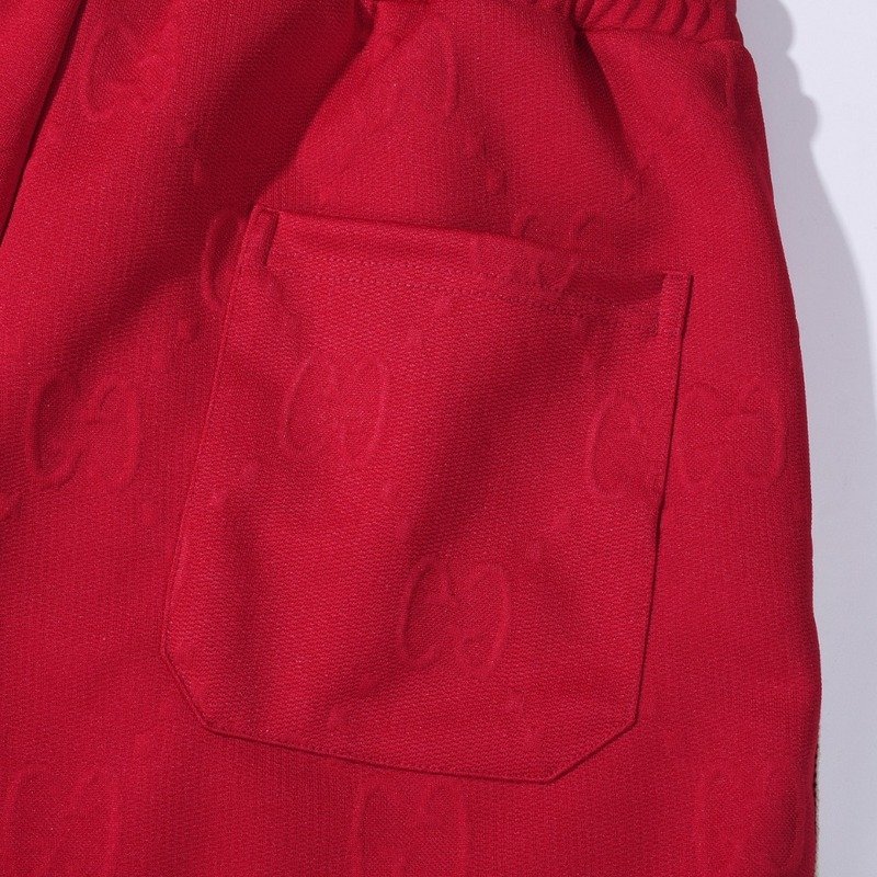 Шорты Gucci With Logo Print "Red" фото № 3