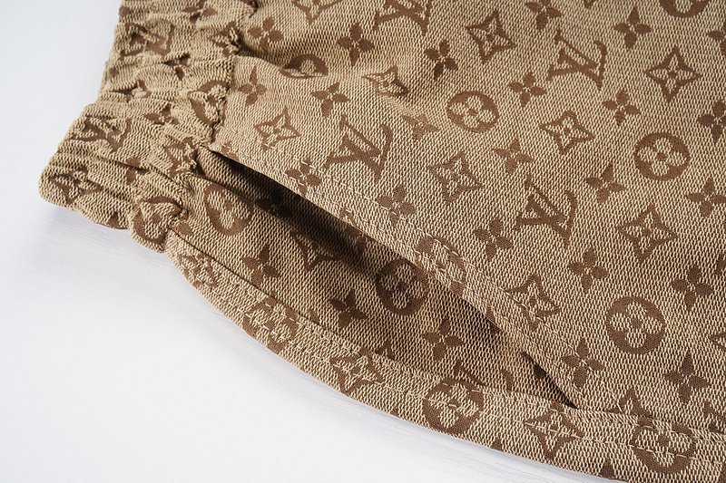 Шорты Louis Vuitton Monotonous Logo Print "Brown" фото № 5