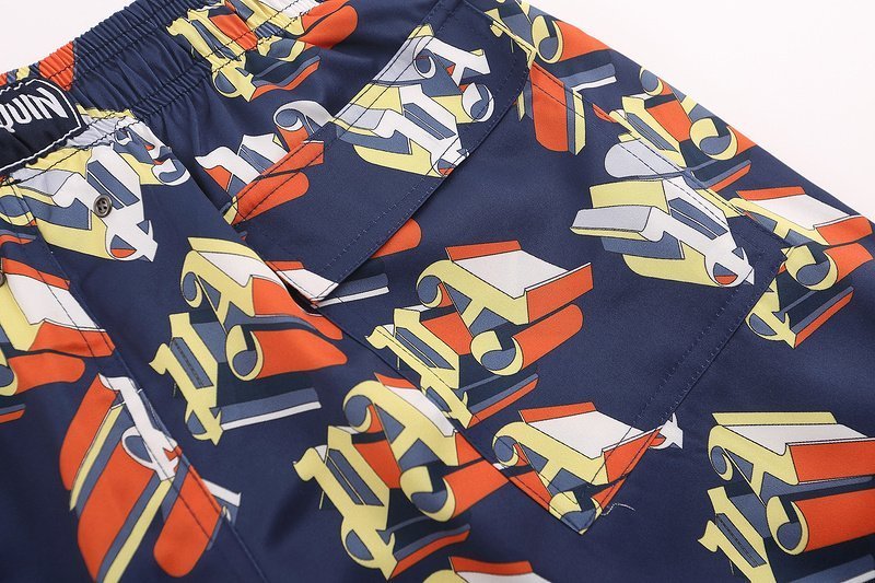 Шорты Palm Angels Monogamous Print "Blue" фото № 3