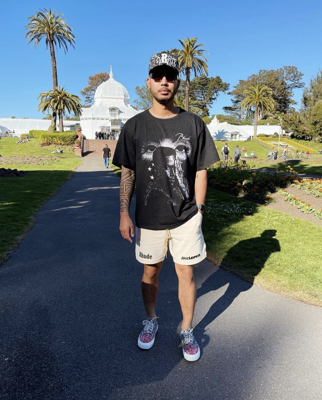 Шорты Rhude McLaren "Milky" фото № 6