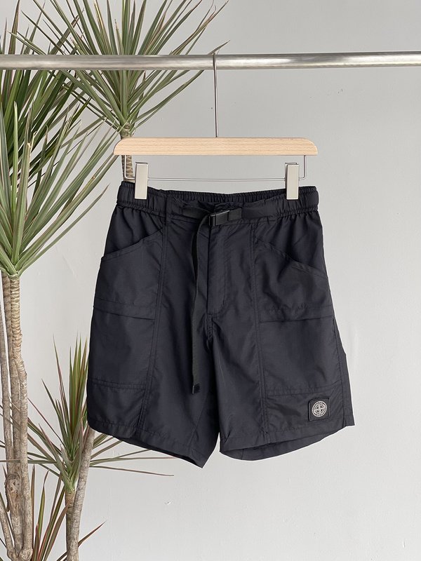 Шорты Stone Island With A Cloth Strap "Black" фото № 4