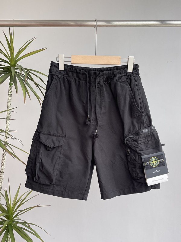 Шорты Stone Island With A Chevron Patch "Black" фото № 3