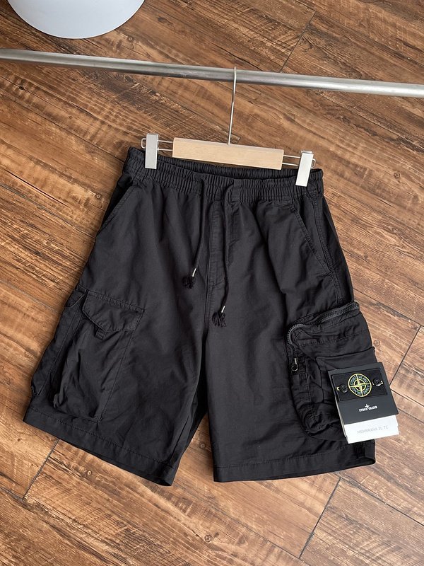 Шорты Stone Island With A Chevron Patch "Black" фото № 4