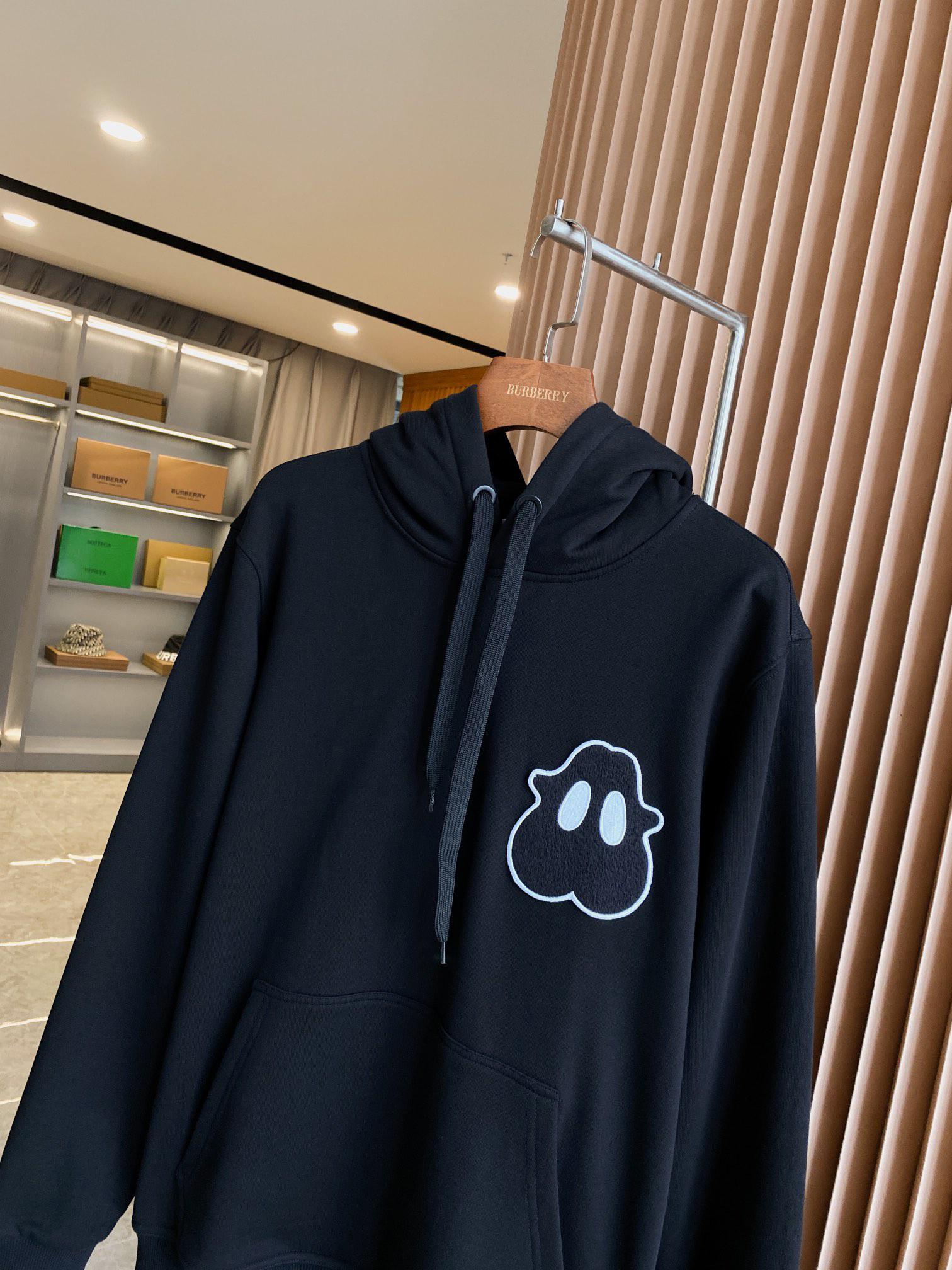 Худи Burberry Frontside Black Ghost White Outline Big Eyes "Black" фото № 2