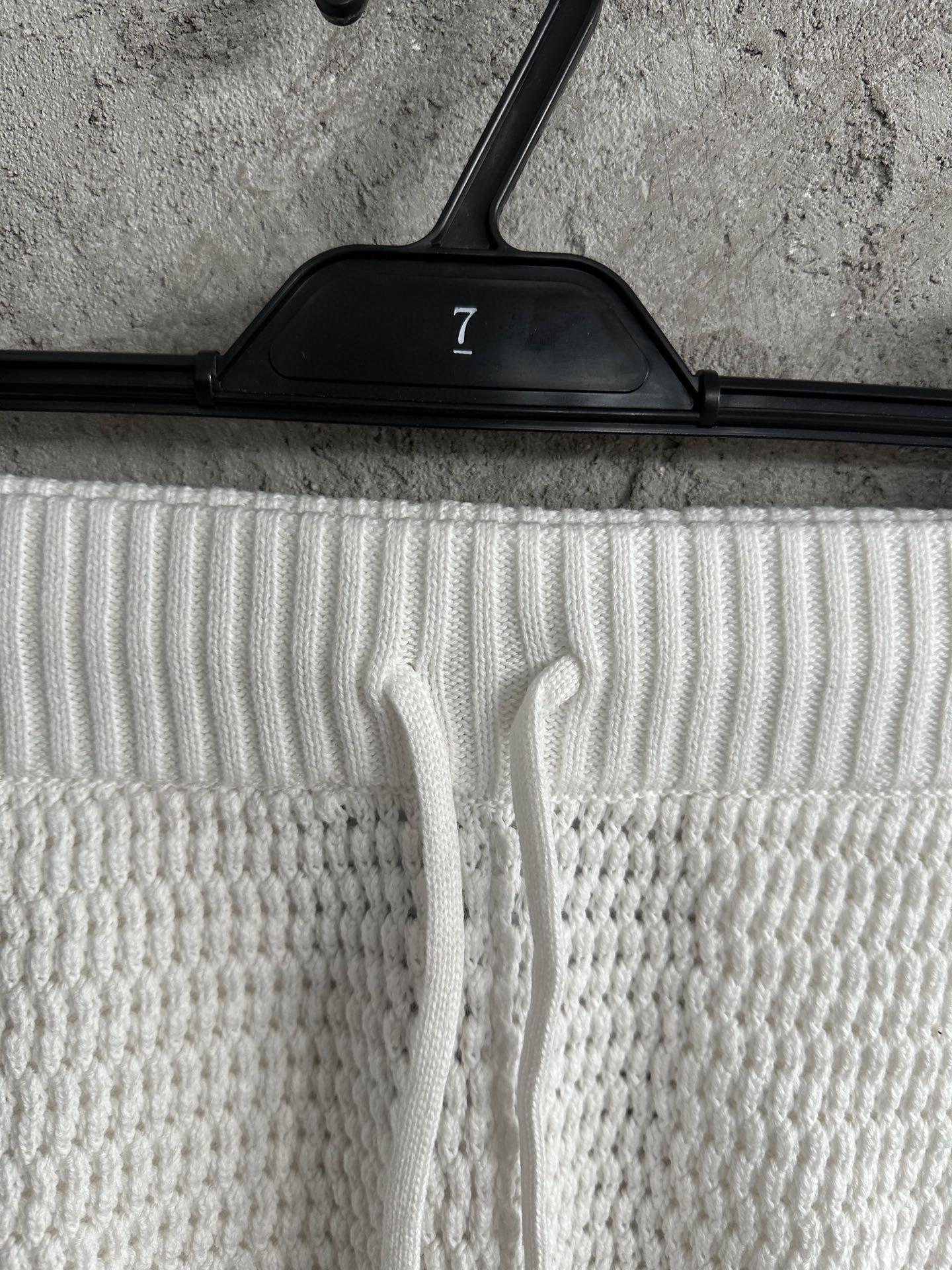 Шорты Casablanca Upside Gray And Black Lines "White" фото № 5