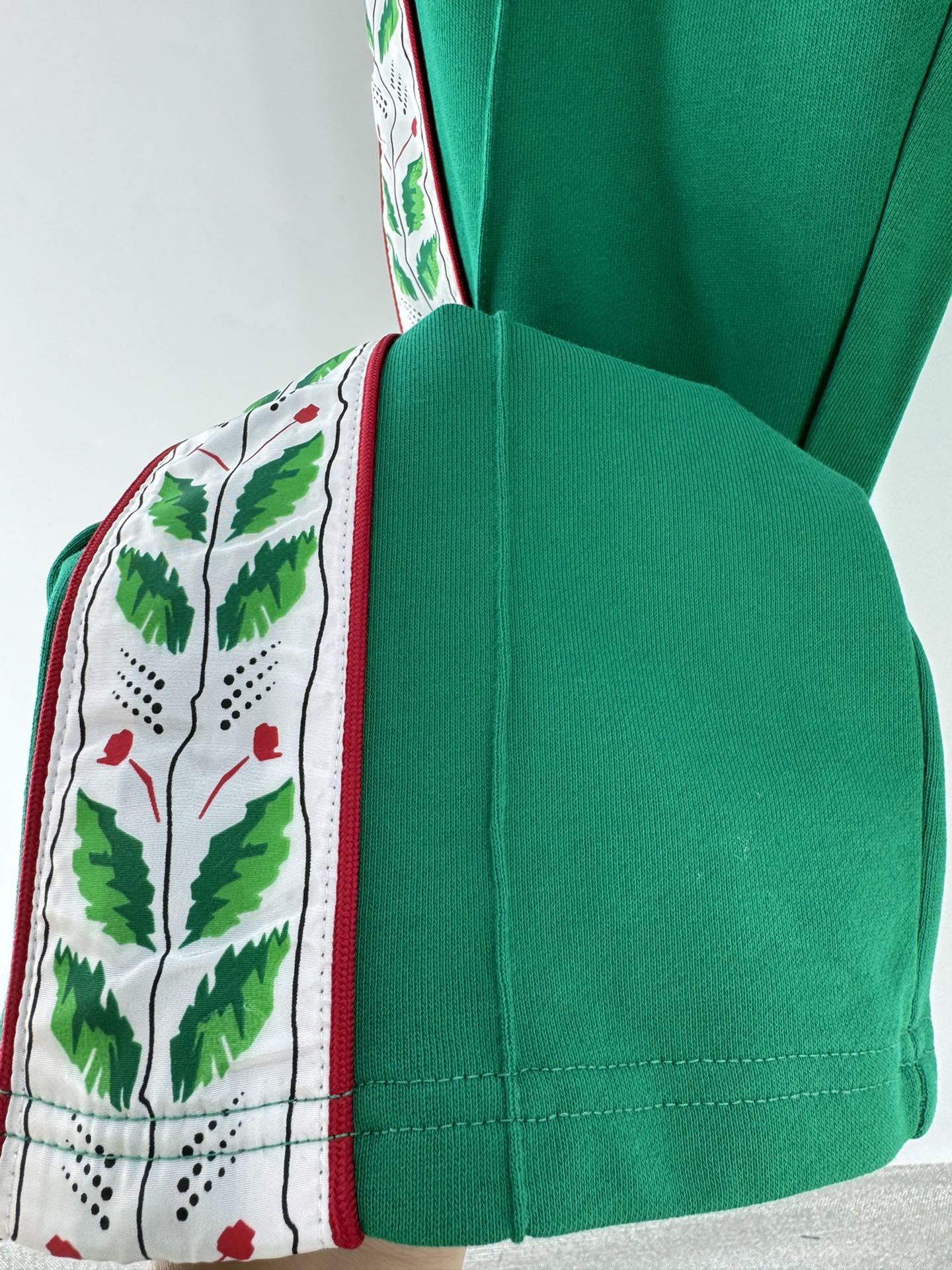 Штаны Casablanca Green Leaves On The Sides "Green" фото № 3