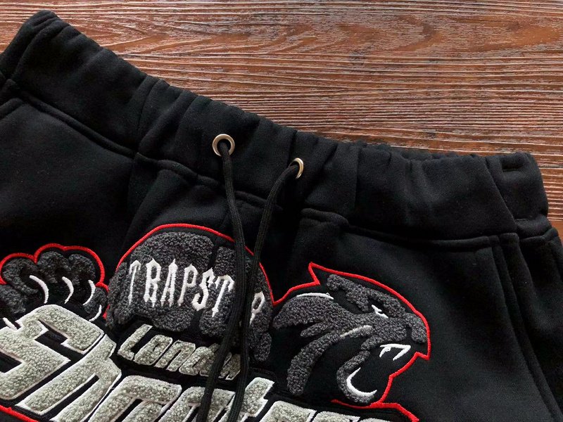 Штаны Trapstar Logo And Panther Outlined By Colorful Line "Black" фото № 8