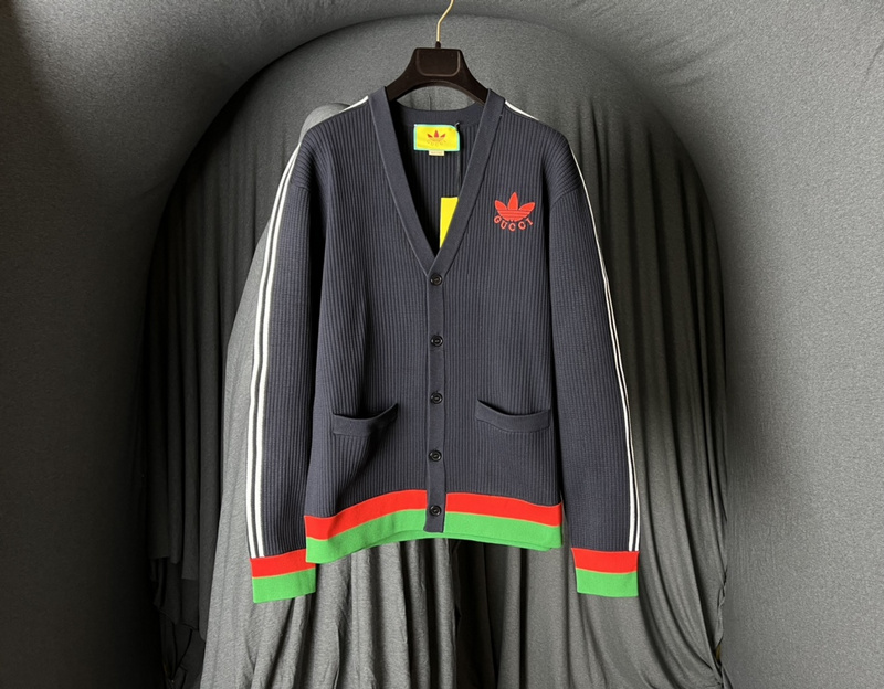 Кардиган Gucci X Adidas Logo "Black" фото № 7