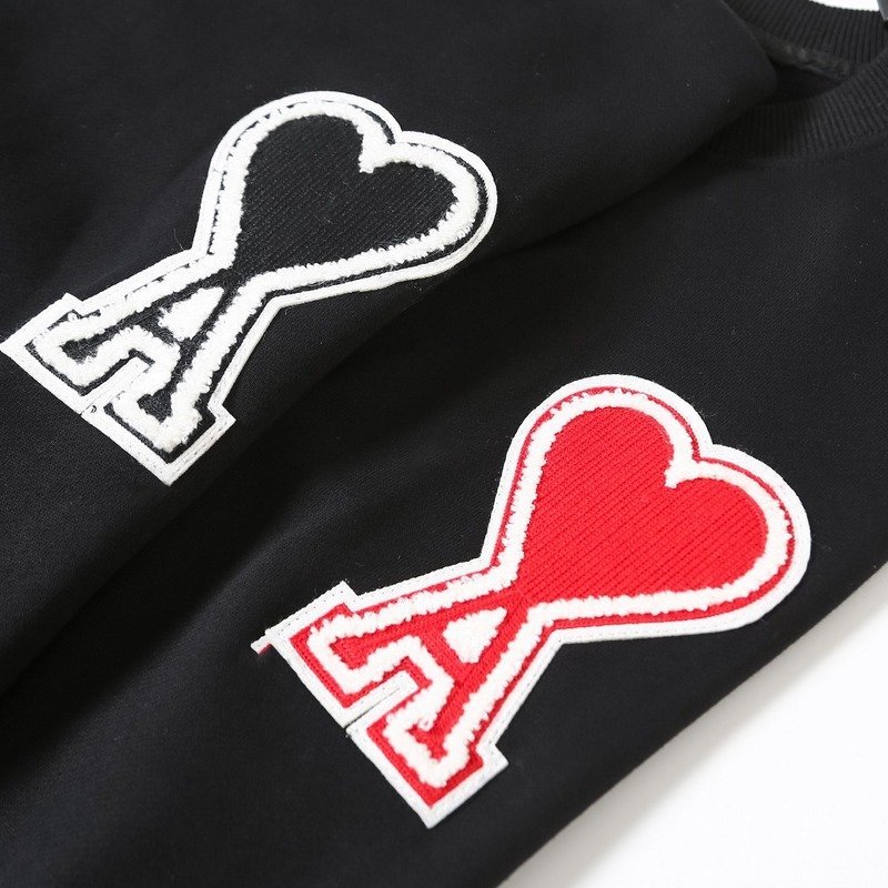 Свитшот Amiri Logo-Heart With Edging "Black/Red" фото № 3