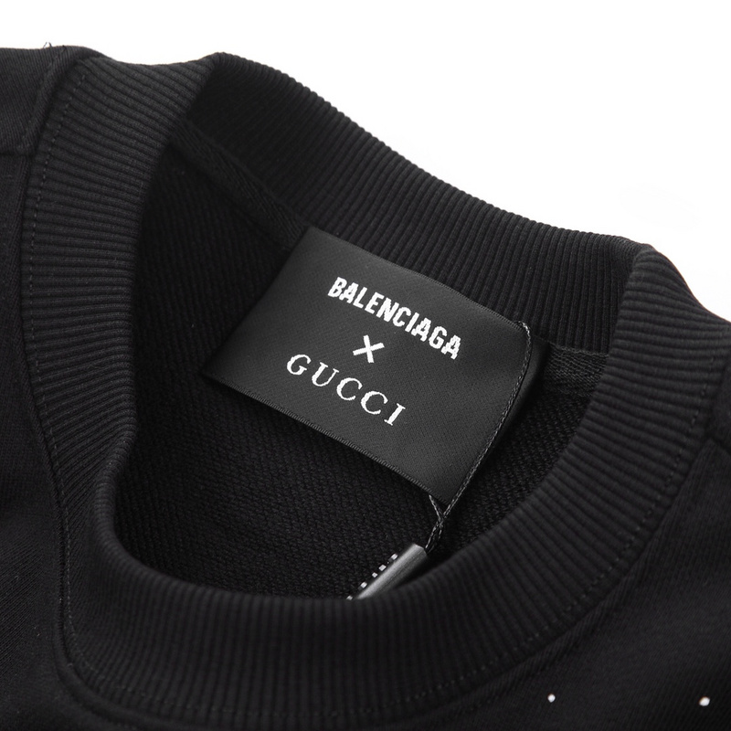 Свитшот Balenciaga X Gucci Inverted Logos "Black" фото № 2