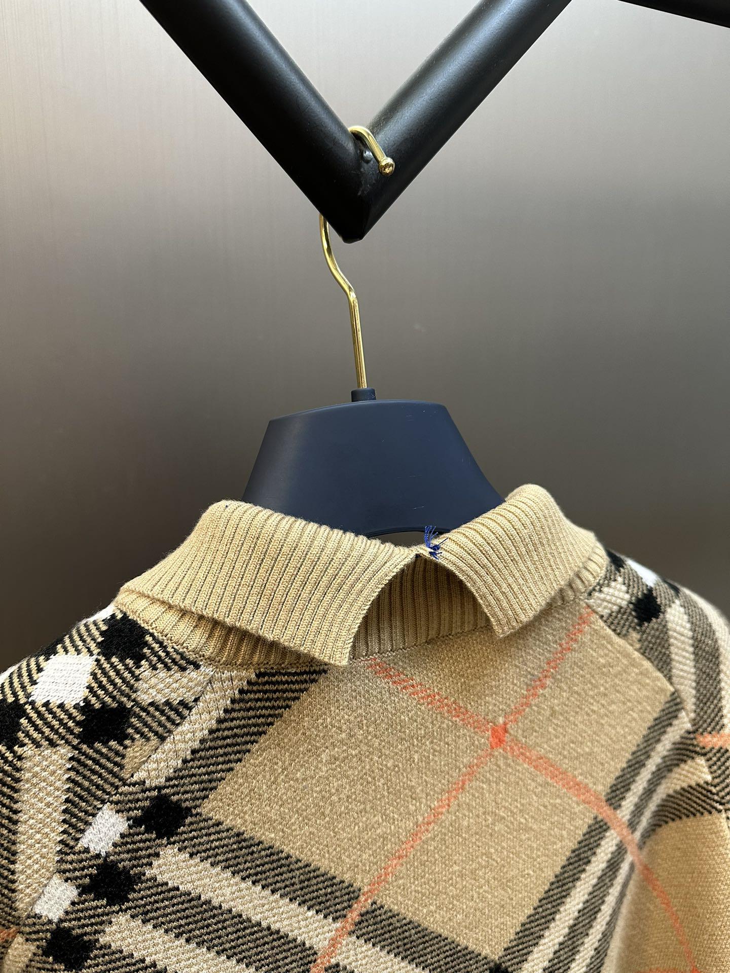 Свитшот Burberry Checked Print Allsides Black Lines "Brown" фото № 4