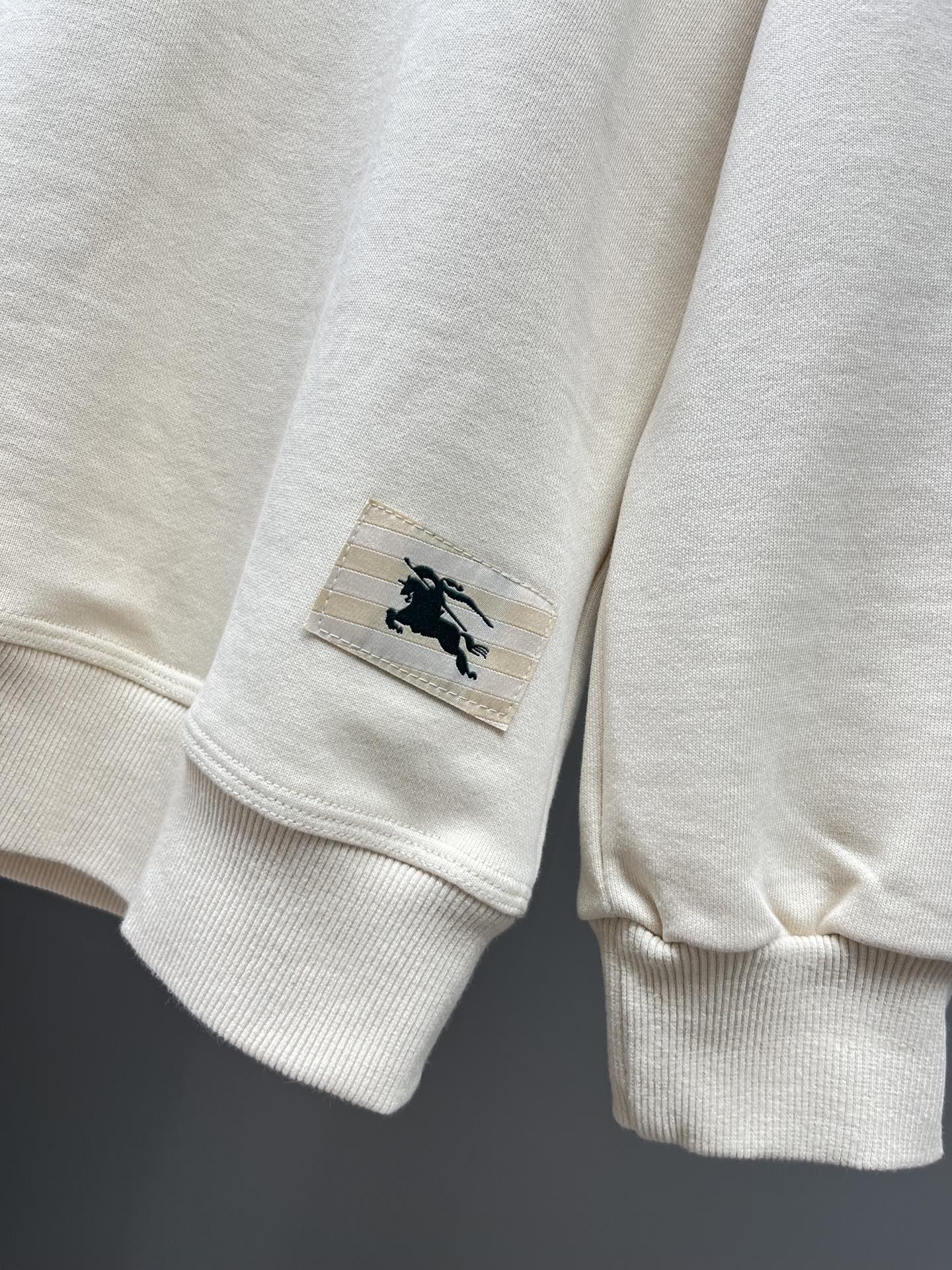 Свтишот Burberry Frontside Print On Stripe Warrior On The Horse "White" фото № 3