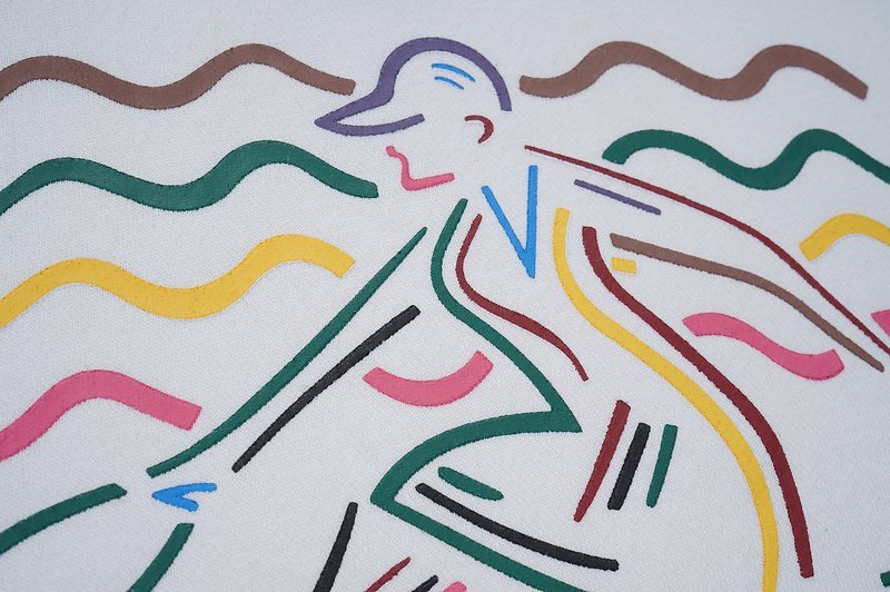 Свитшот Casablanca Picture Of The Stripes "White" фото № 3