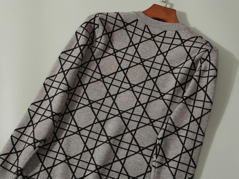 Свитшот Christian Dior Circles In The Rombes Black Print "Brown" фото № 3