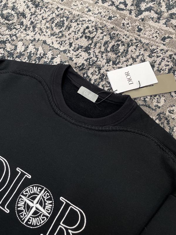 Свитшот Christian Dior Logo Dior Stone Island "Black" фото № 3