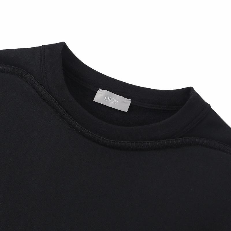 Свитшот Christian Dior Big Logo Dior Stone Island "Black" фото № 2