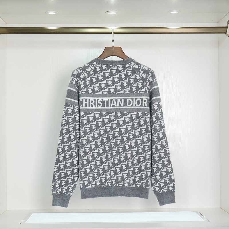 Свитшот Dior With The Brand Monogram "Gray" фото № 2