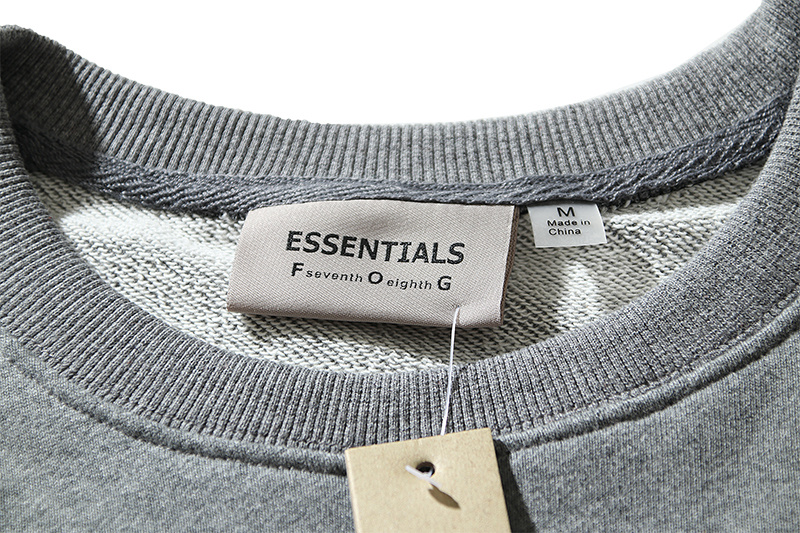 Свитшот Fear Of God Large Brand Logo Plate "Gray/Black" фото № 5