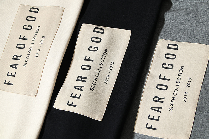 Свитшот Fear Of God Large Brand Logo Plate "Gray/Black" фото № 8