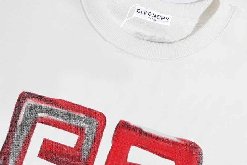 Свитшот Givenchy With Red Logo G "White" фото № 4