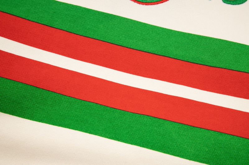 Свитшот Gucci Date And Stripes "Beige/Green" фото № 4