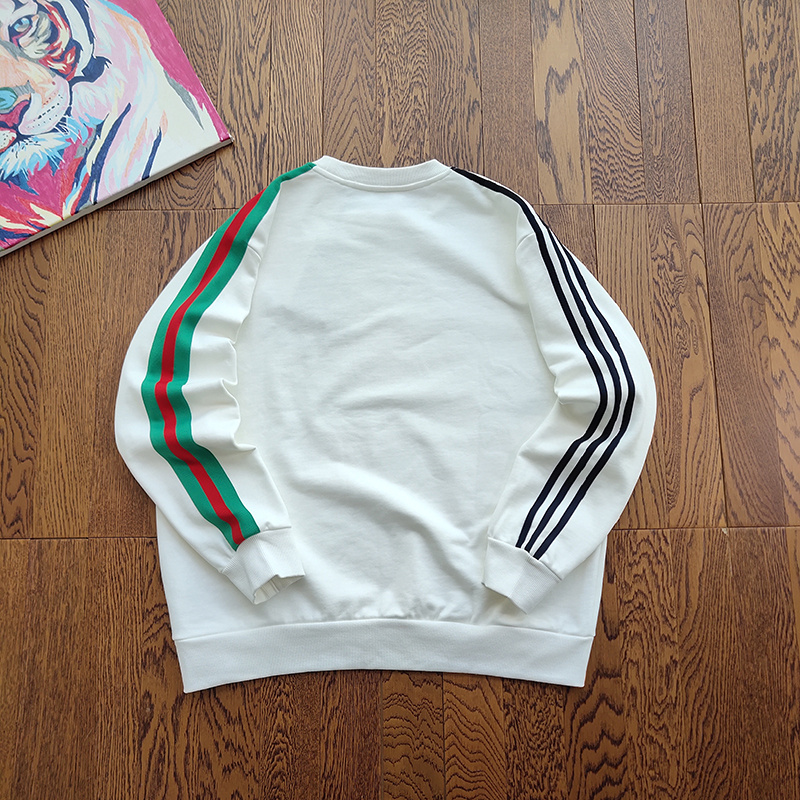 Свитшот Gucci X Adidas Small Brand Logo "White" фото № 2