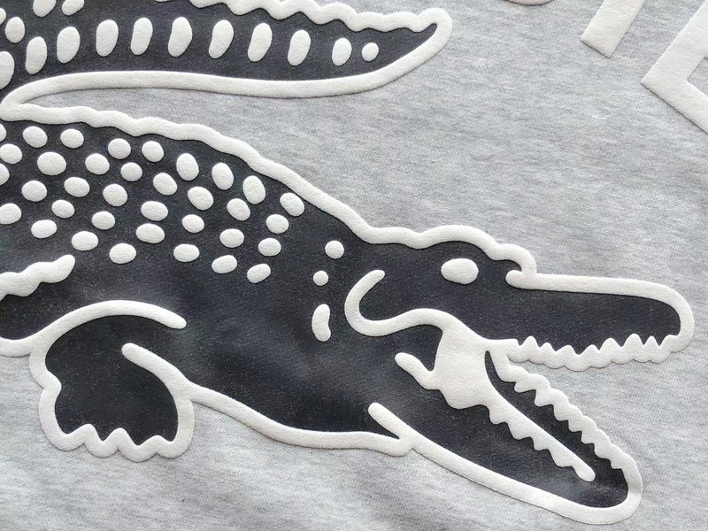 Свитшот Lacoste Front Lettering With Crocodile "Gray" фото № 4