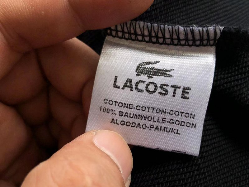 Свитшот Lacoste Big Crocodile And Logo Lettering In Oval "Black" фото № 6