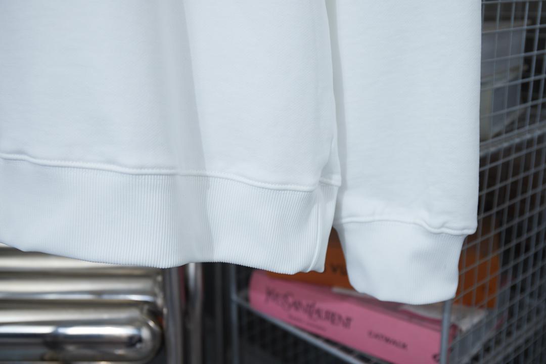 Свитшот Miu Miu Frontside Left Logo Contrast Outline Miu Miu "White" фото № 6