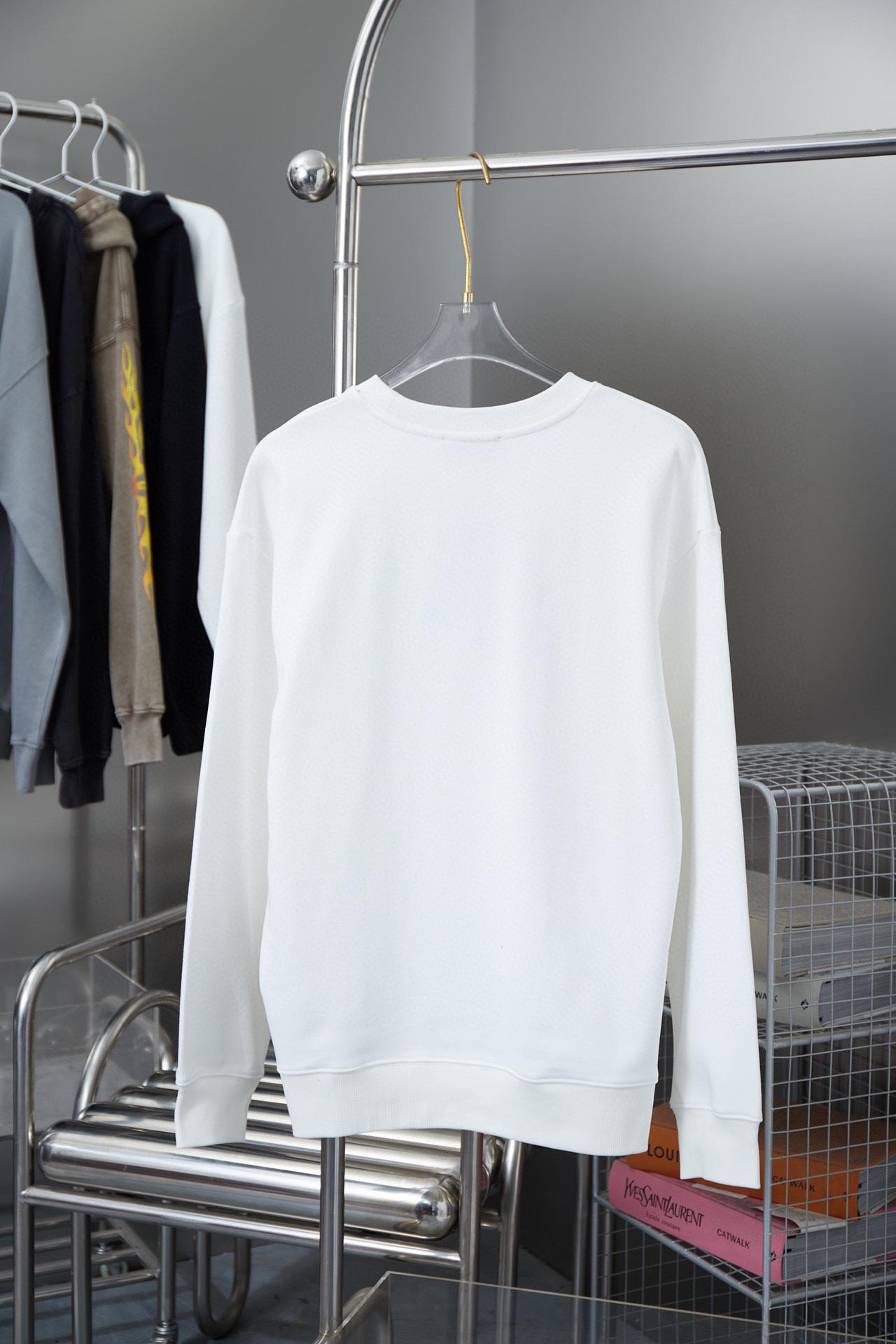 Свитшот Miu Miu Frontside Left Logo Contrast Outline Miu Miu "White" фото № 2