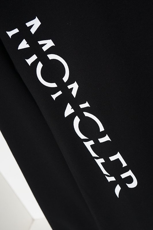 Свитшот Moncler Middle Lined Logo Print "Black" фото № 5