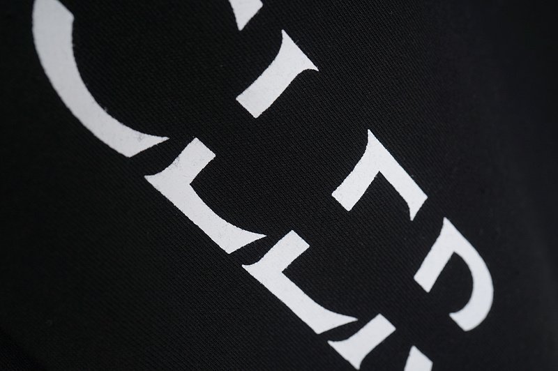 Свитшот Moncler Middle Lined Logo Print "Black" фото № 6
