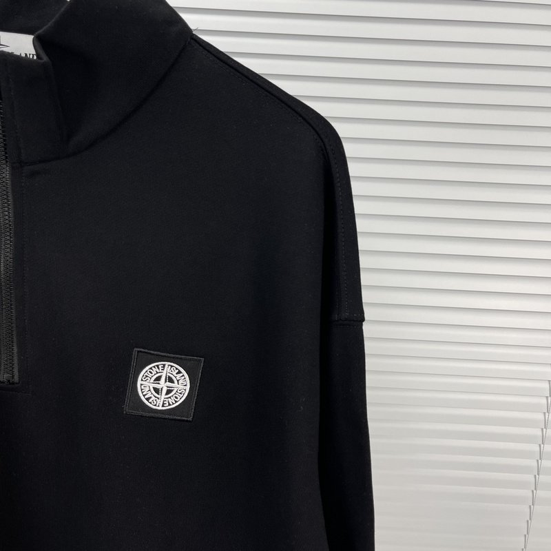 Свитшот Stone Island With Logo - Patch ZIP "Black" фото № 6