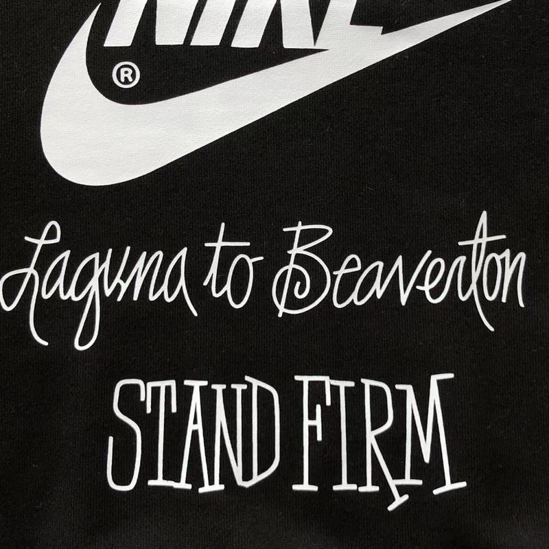 Свитшот Stussy Logo Inscription And Nike Logo "Black" фото № 6