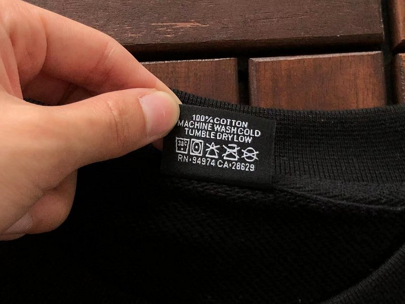 Свитшот Stussy Logo Inscription And Nike Logo "Black" фото № 3