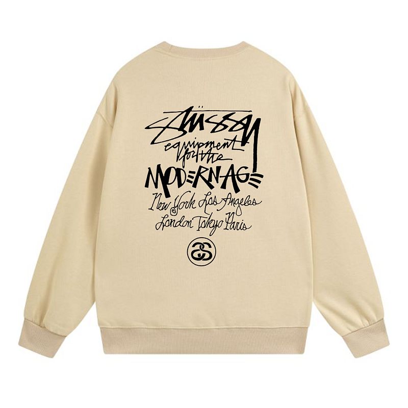 Свитшот Stussy Letter In Illegible Handwriting "Beige" фото № 2