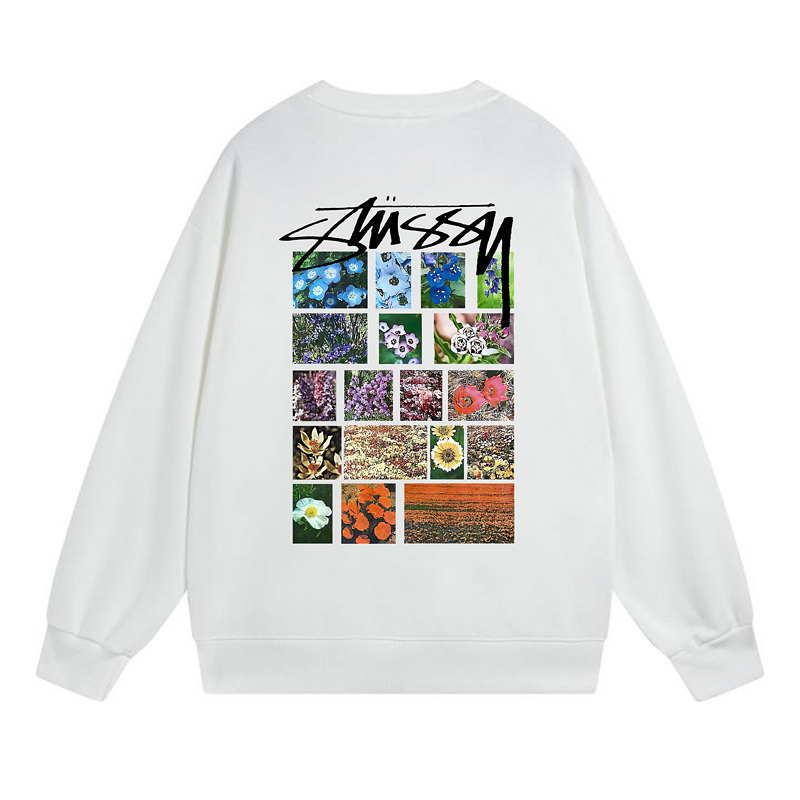 Свитшот Stussy Photos Of Flowers "White" фото № 2
